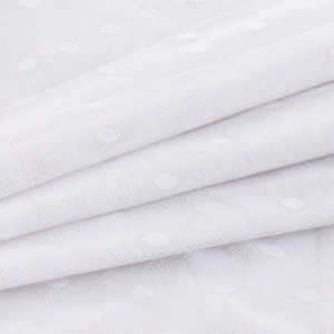 White khaadi net self fabric in soft studio folds