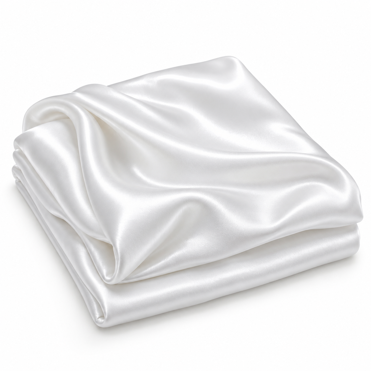 Saad Salman | Silk Fabric Manufacturer & Wholesaler White sheesha satin fabric with smooth glossy studio folds